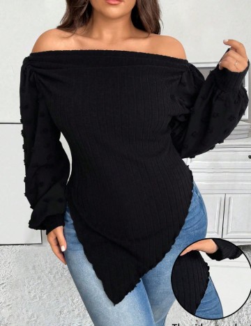 Bluză Shein Curve+, negru