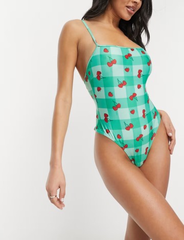 Costum de baie întreg BRAVE SOUL, verde