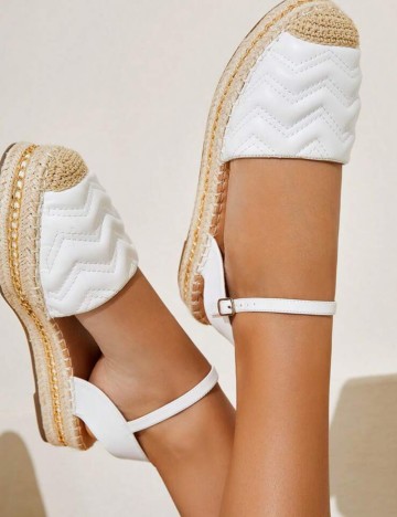 Espadrile Shein, alb