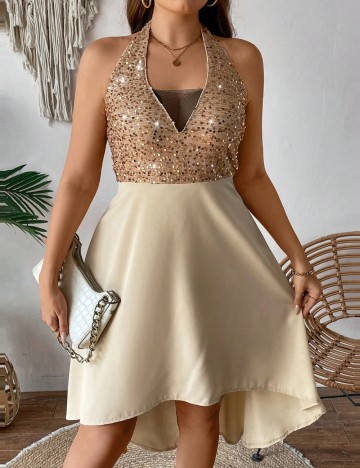 Rochie Shein Curve+, bej