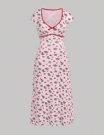 Rochie midi Shein Curve+, mix culori