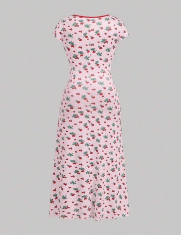 Rochie midi Shein Curve+, mix culori
