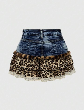 Fustă mini Romwe by Shein, mix culori