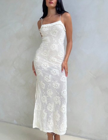 Rochie midi Shein, crem