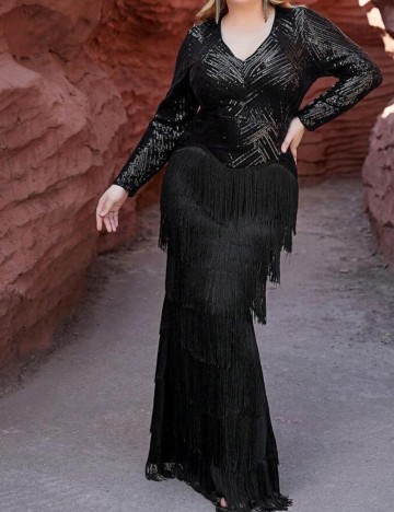 Rochie de ocazie Shein Curve+, negru