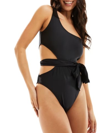 Costum de baie întreg BRAVE SOUL, negru