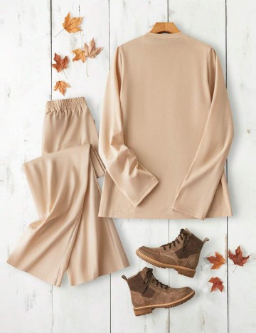 Compleu Emery Rose by Shein, bej