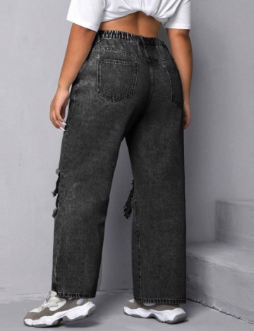 Jeans Shein Curve+, negru