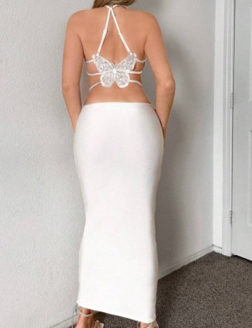 Rochie midi Shein, alb