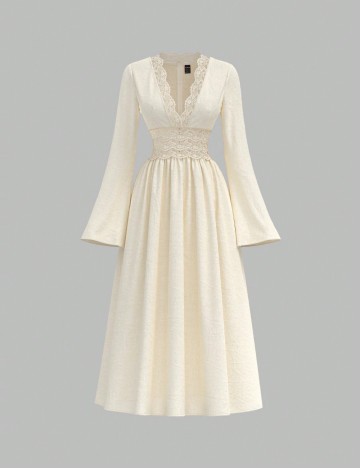 Rochie midi Shein, crem