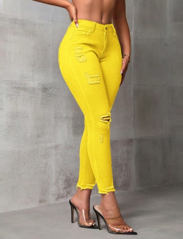 Jeans Shein, galben