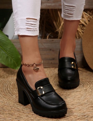 Pantofi cu toc Shein, negru