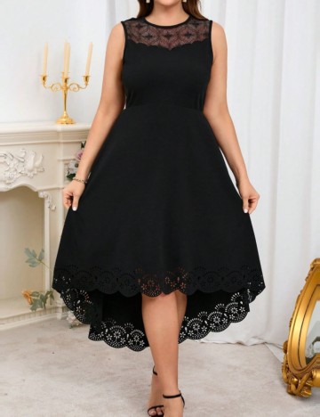 Rochie maxi Shein Curve+, negru