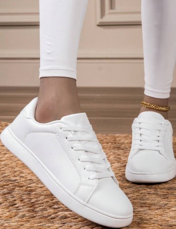 Pantofi Sport Shein, alb