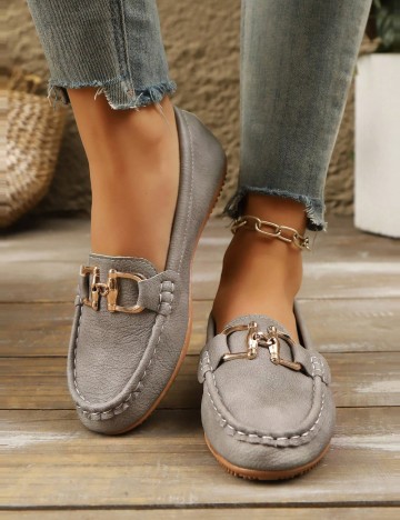 Mocasini Shein, gri
