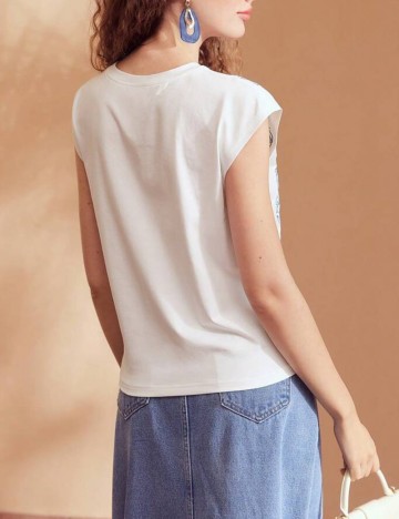 Tricou MOTF by Shein, alb
