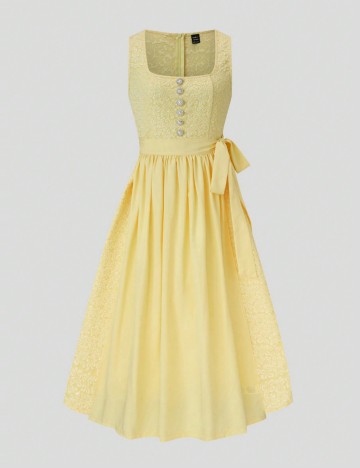 Rochie midi Shein, galben