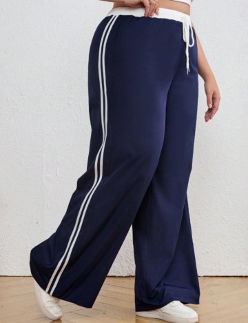 Pantaloni Shein Curve+, albastru