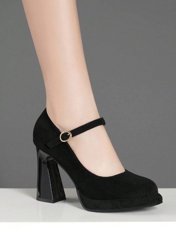 Pantofi cu toc Shein, negru