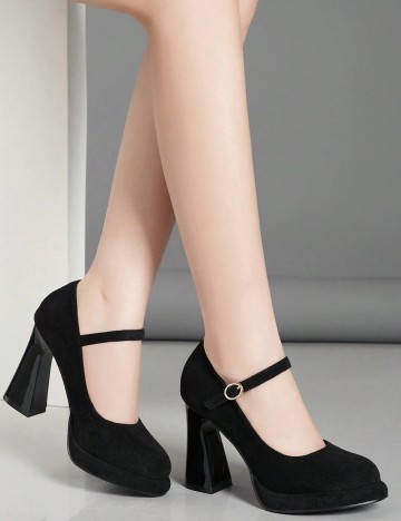 Pantofi cu toc Shein, negru