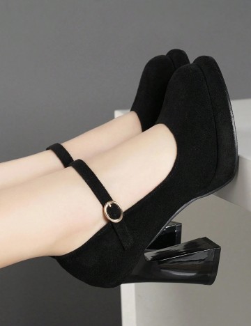 Pantofi cu toc Shein, negru