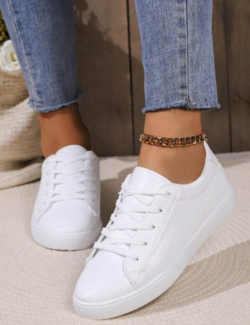 Pantofi Sport Shein, alb