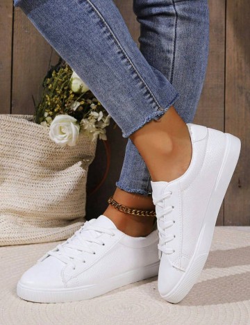 Pantofi Sport Shein, alb