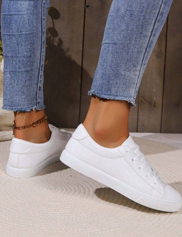 Pantofi Sport Shein, alb