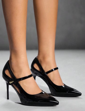 Pantofi cu toc Shein, negru