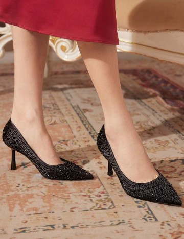 Pantofi cu toc Shein, negru