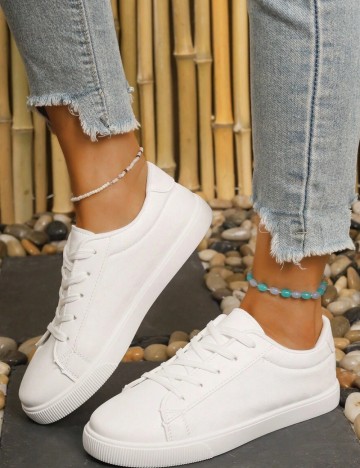 Pantofi Sport Shein, alb