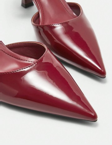 Pantofi cu toc CUCCOO by SHEIN, vișiniu