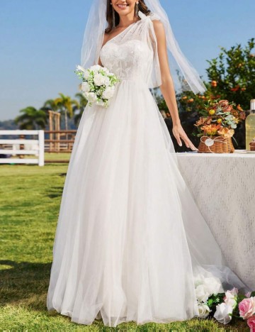Rochie de mireasă Shein, alb