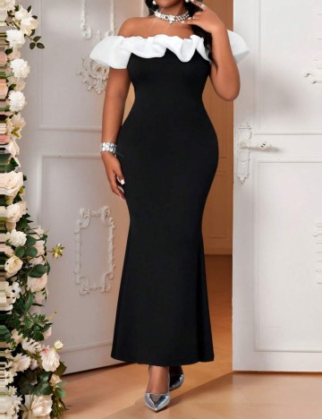 Rochie Shein Curve+, mix culori