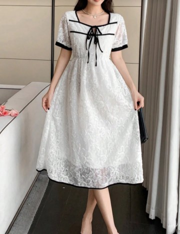 Rochie midi Shein, alb