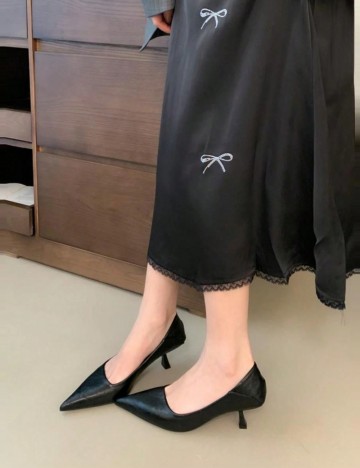 Pantofi cu toc Shein, negru