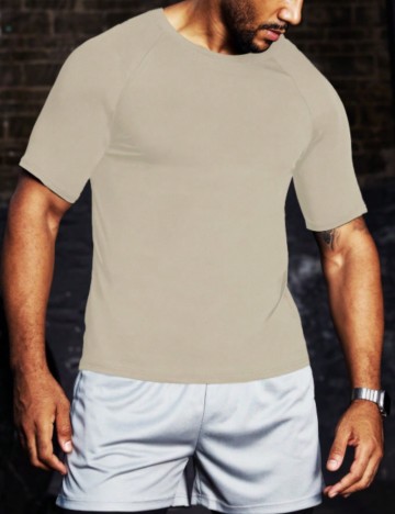 Tricou MANFINITY by Shein, bej