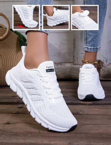 Pantofi Sport Shein, alb