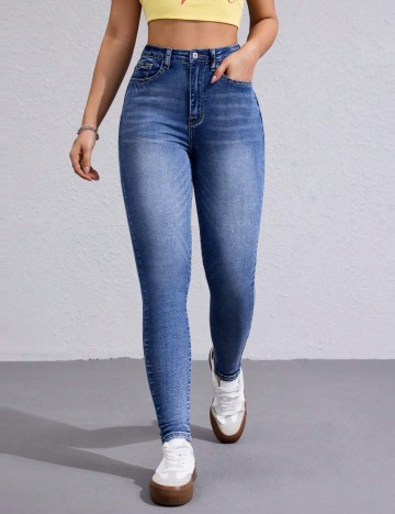 Jeans Shein, albastru