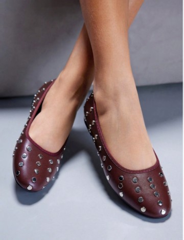 Balerini CUCCOO by SHEIN, vișiniu