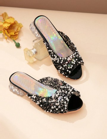 Pantofi cu toc Shein, negru