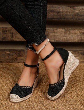 Espadrile Shein, negru
