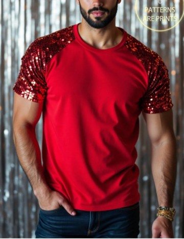 Tricou MANFINITY by Shein, roșu