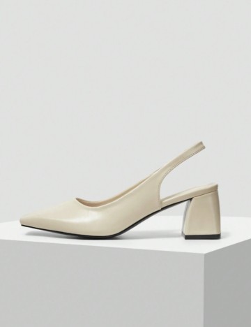 Pantofi cu toc MOTF by Shein, bej