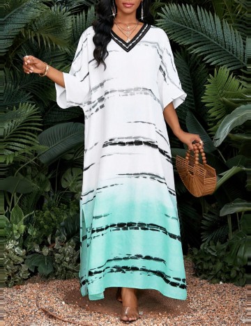 Rochie maxi Shein, mix culori
