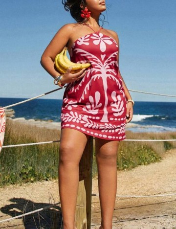 Rochie mini Shein Curve+, mix culori
