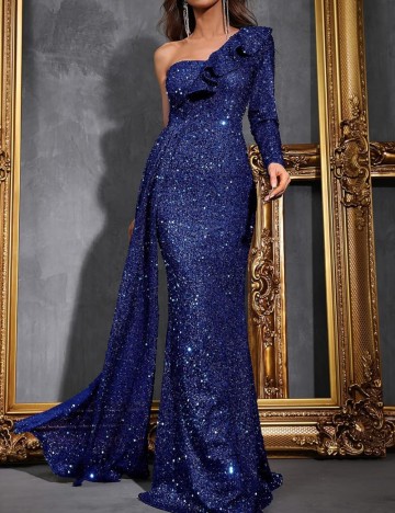 Rochie de ocazie Shein, albastru