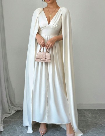 Rochie maxi Shein, crem