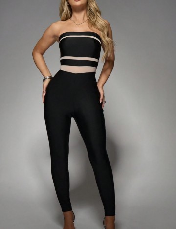 Salopetă lungă Missguided by Shein, negru