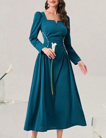Rochie midi Shein, turcoaz